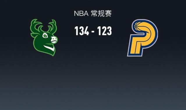 银河娱乐城-NBA战报：雄鹿134-123步行者，内史密斯空砍32分